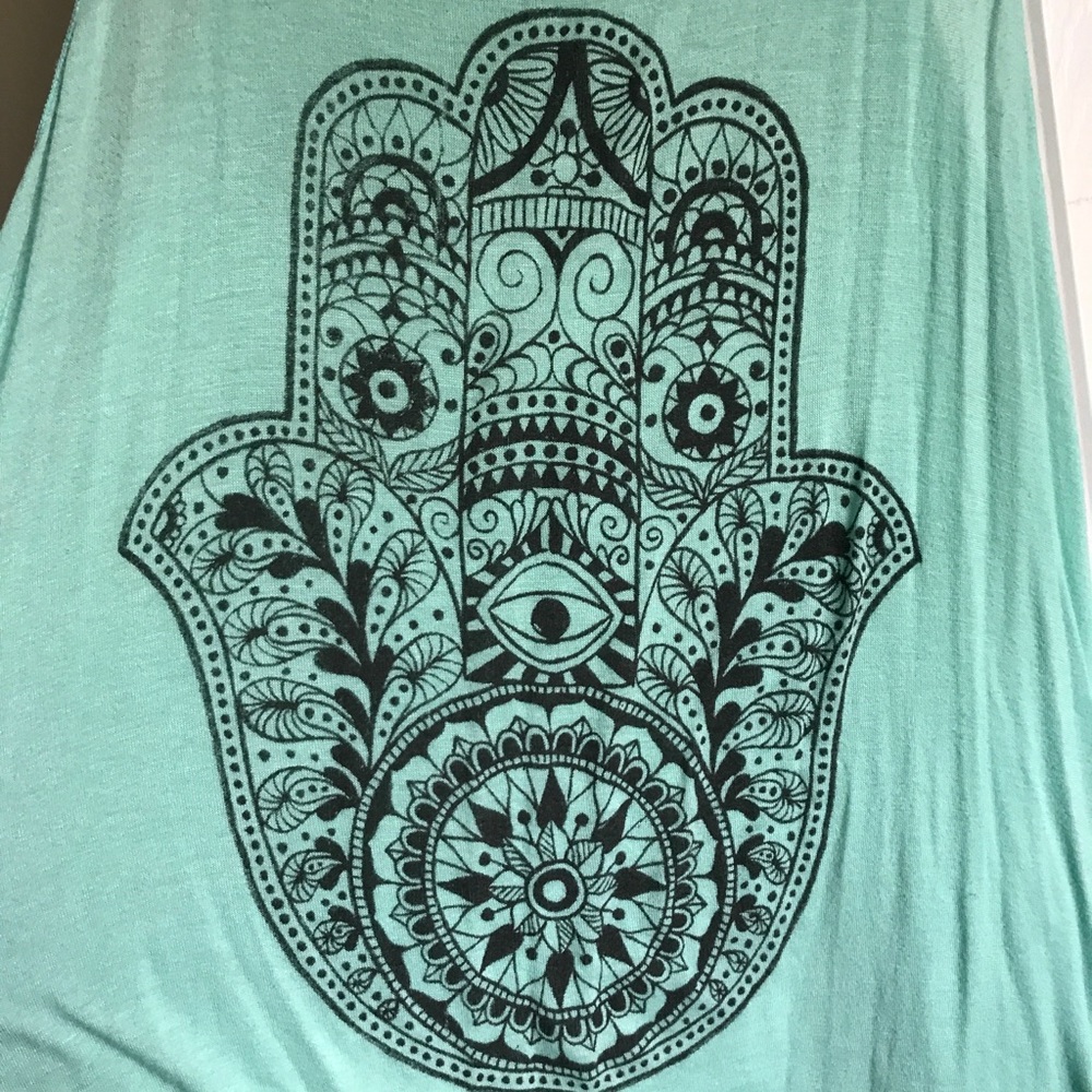 Hamsa Mint Tank Top